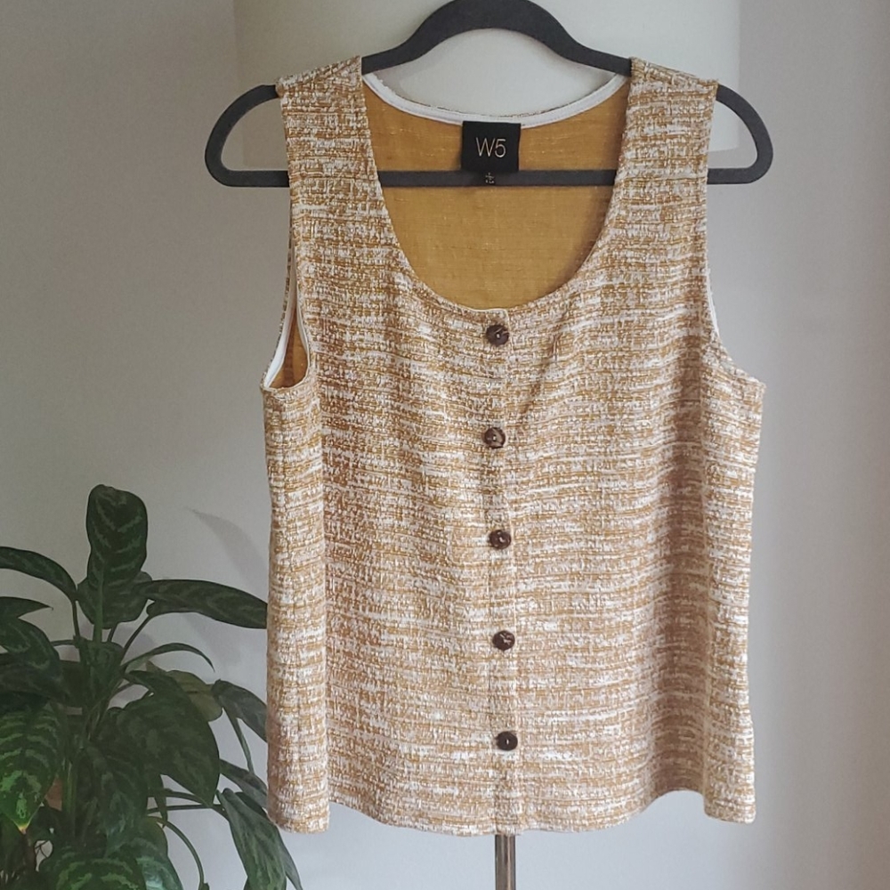 🏷W5 beautiful Mustard yellow knit top